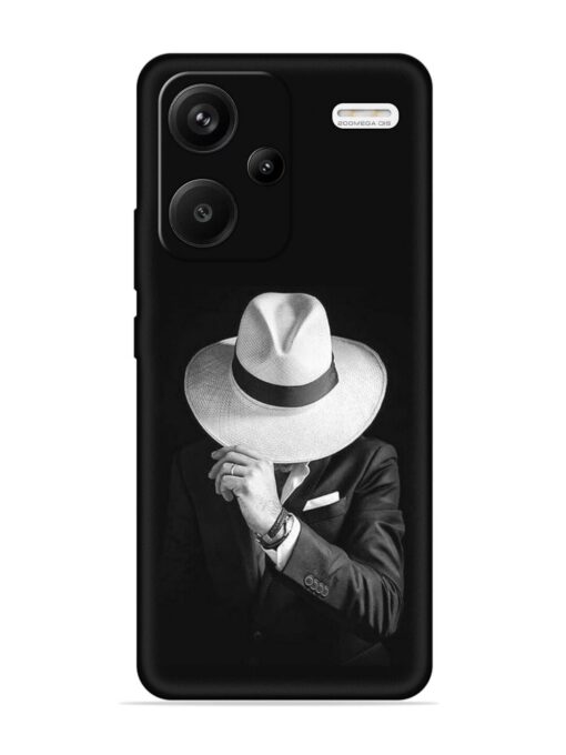 Men Under Hat Embossed Soft Silicone Case for Xiaomi Redmi Note 13 Pro Plus (5G) Zapvi