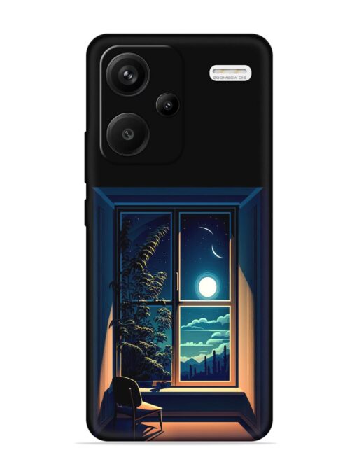 Night View At Window Embossed Soft Silicone Case for Xiaomi Redmi Note 13 Pro Plus (5G) Zapvi