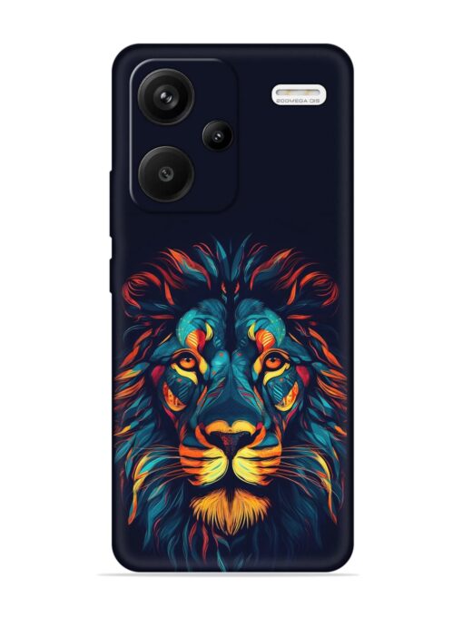 Colorful Lion Embossed Soft Silicone Case for Xiaomi Redmi Note 13 Pro Plus (5G) Zapvi