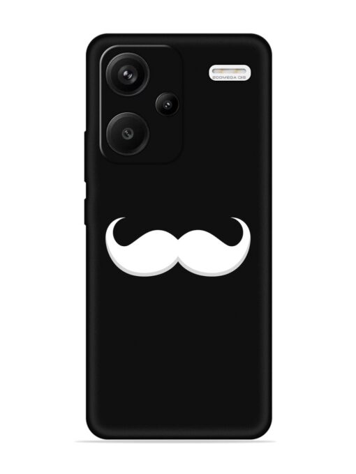 Mustache Vector Embossed Soft Silicone Case for Xiaomi Redmi Note 13 Pro Plus (5G) Zapvi