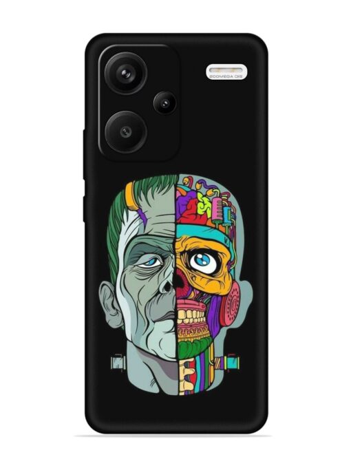 Men Vs Skull Embossed Soft Silicone Case for Xiaomi Redmi Note 13 Pro Plus (5G) Zapvi