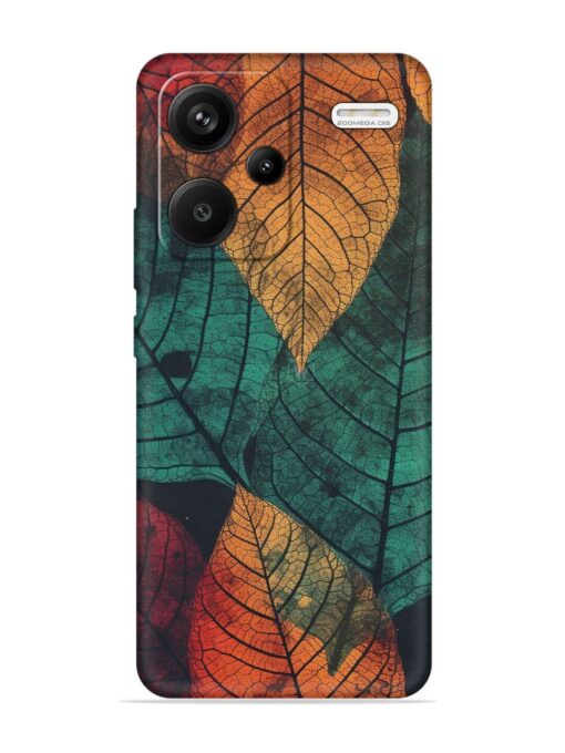 Leaves Artwork Embossed Soft Silicone Case for Xiaomi Redmi Note 13 Pro Plus (5G)