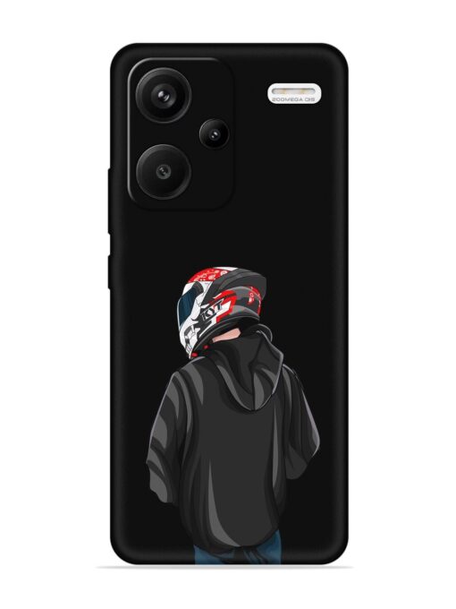 Motorcycle Rider Embossed Soft Silicone Case for Xiaomi Redmi Note 13 Pro Plus (5G) Zapvi