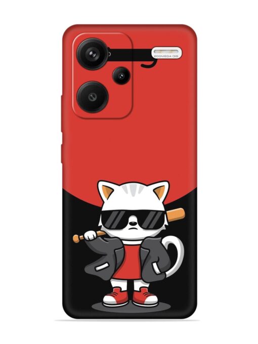 Cool Little Bear Cartoon Embossed Soft Silicone Case for Xiaomi Redmi Note 13 Pro Plus (5G) Zapvi