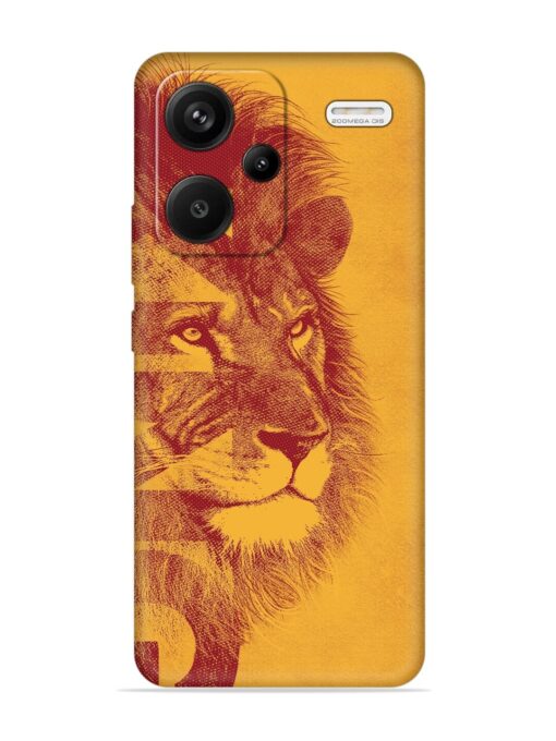 Gold Lion Crown Art Embossed Soft Silicone Case for Xiaomi Redmi Note 13 Pro Plus (5G) Zapvi