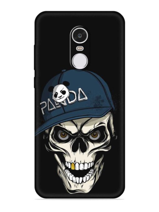 Panda Skull Embossed Soft Silicone Case for Xiaomi Redmi Note 4 Zapvi