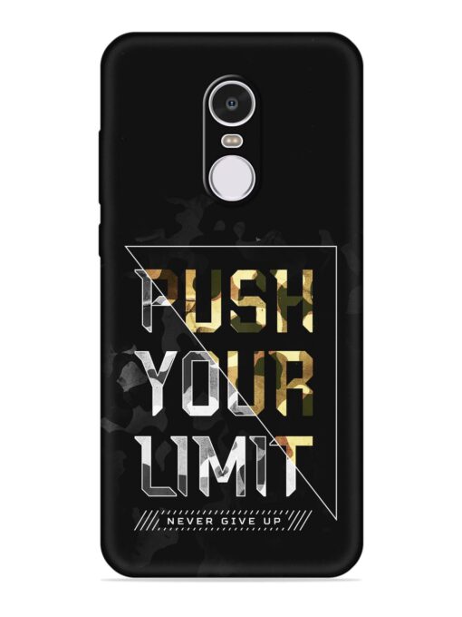 Push Your Limits Embossed Soft Silicone Case for Xiaomi Redmi Note 4