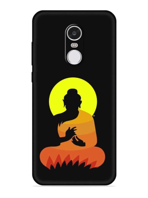 Buddha Art Black Embossed Soft Silicone Case for Xiaomi Redmi Note 4 Zapvi