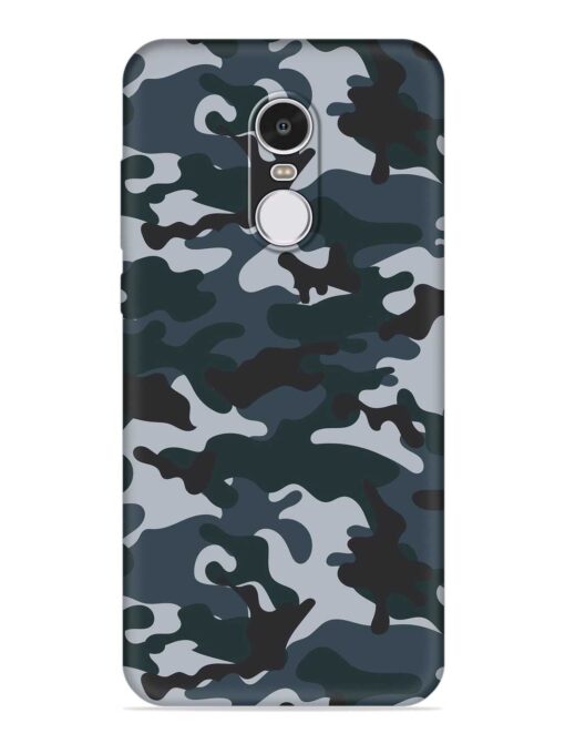 Dark Blue Army Military Art Embossed Soft Silicone Case for Xiaomi Redmi Note 4 Zapvi