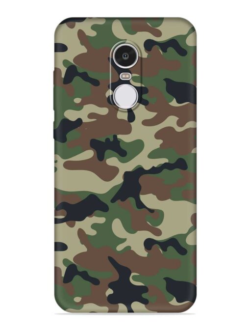 Army Military Camouflage Dark Green Embossed Soft Silicone Case for Xiaomi Redmi Note 4