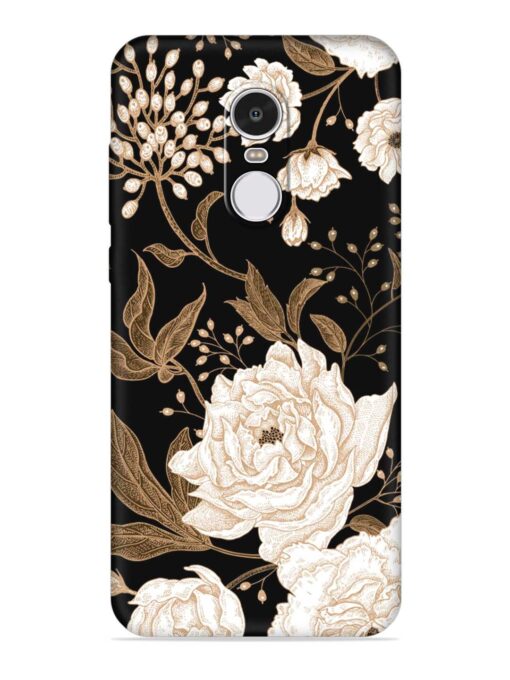 Peonies Roses Floral Embossed Soft Silicone Case for Xiaomi Redmi Note 4 Zapvi