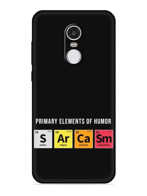 Primary Elements Humor Embossed Soft Silicone Case for Xiaomi Redmi Note 4 Zapvi