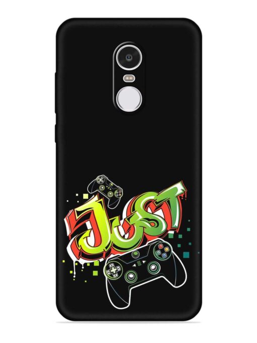 Graffiti Gamepad Illustration Embossed Soft Silicone Case for Xiaomi Redmi Note 4