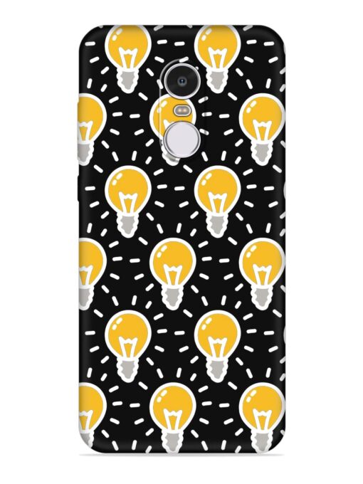 Light Bulb Seamless Embossed Soft Silicone Case for Xiaomi Redmi Note 4