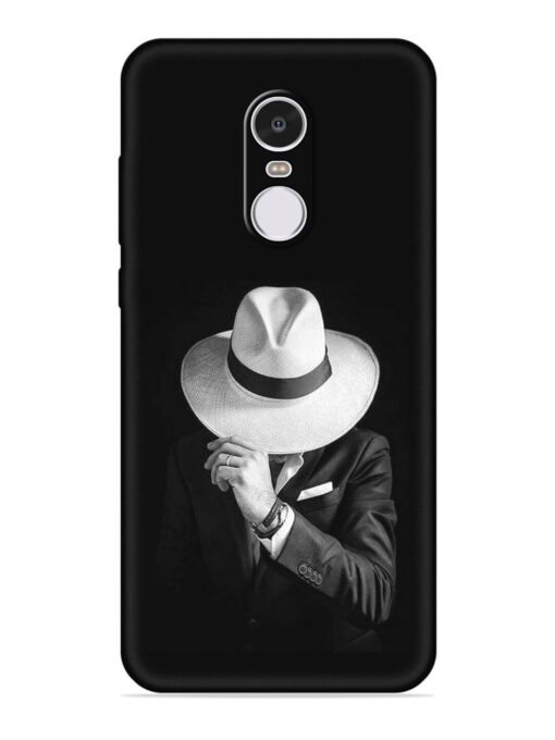 Men Under Hat Embossed Soft Silicone Case for Xiaomi Redmi Note 4 Zapvi