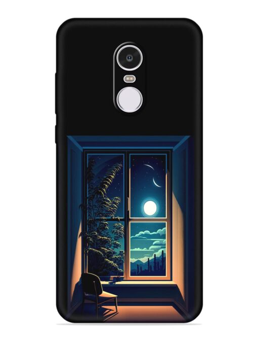 Night View At Window Embossed Soft Silicone Case for Xiaomi Redmi Note 4