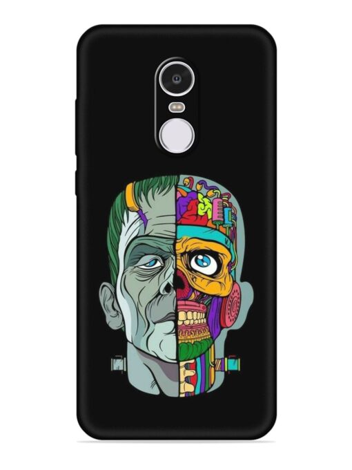 Men Vs Skull Embossed Soft Silicone Case for Xiaomi Redmi Note 4 Zapvi