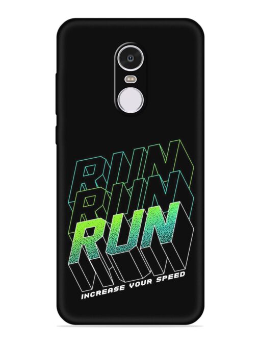 Run Embossed Soft Silicone Case for Xiaomi Redmi Note 4 Zapvi