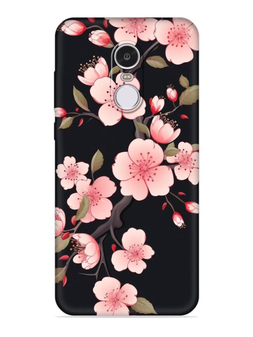 Cherry Blossom Embossed Soft Silicone Case for Xiaomi Redmi Note 4