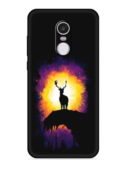 Elk Animal Art Embossed Soft Silicone Case for Xiaomi Redmi Note 4 Zapvi