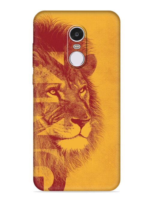 Gold Lion Crown Art Embossed Soft Silicone Case for Xiaomi Redmi Note 4