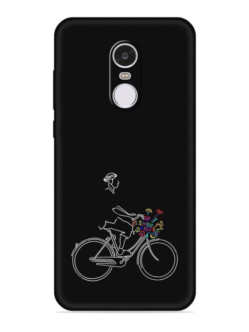 Minimalist Cycle Art Embossed Soft Silicone Case for Xiaomi Redmi Note 4