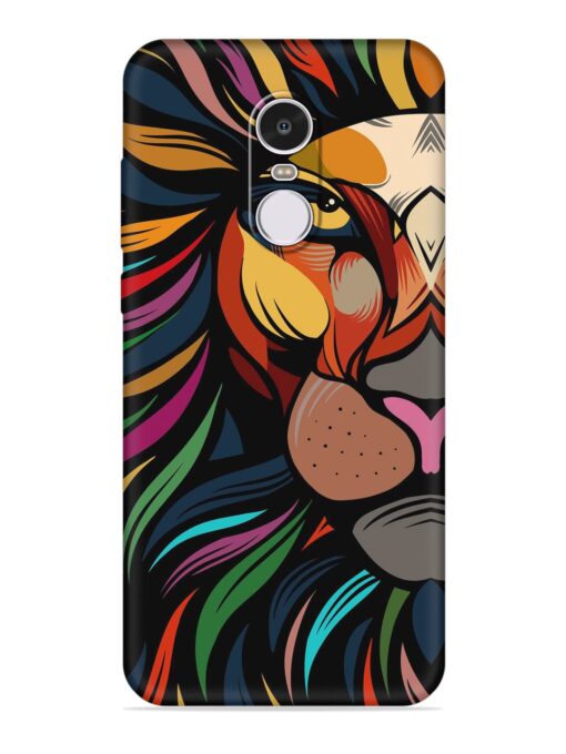 Trippy Lion Art Embossed Soft Silicone Case for Xiaomi Redmi Note 4 Zapvi