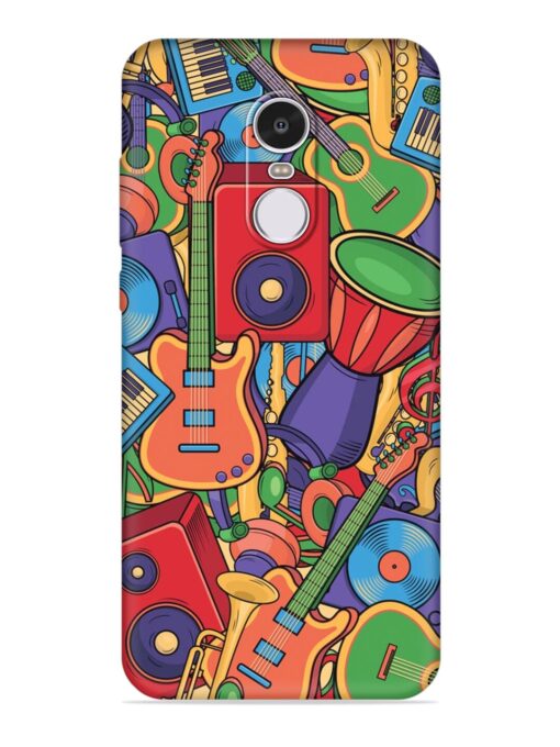 Colorful Music Art Embossed Soft Silicone Case for Xiaomi Redmi Note 4 Zapvi