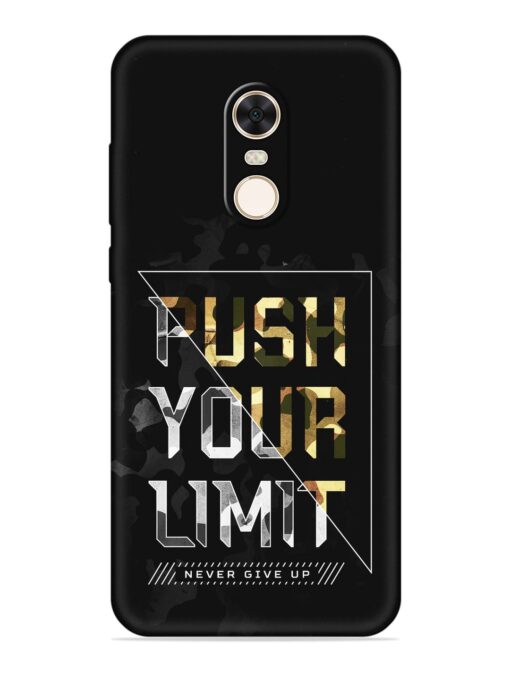 Push Your Limits Embossed Soft Silicone Case for Xiaomi Redmi Note 5 Zapvi