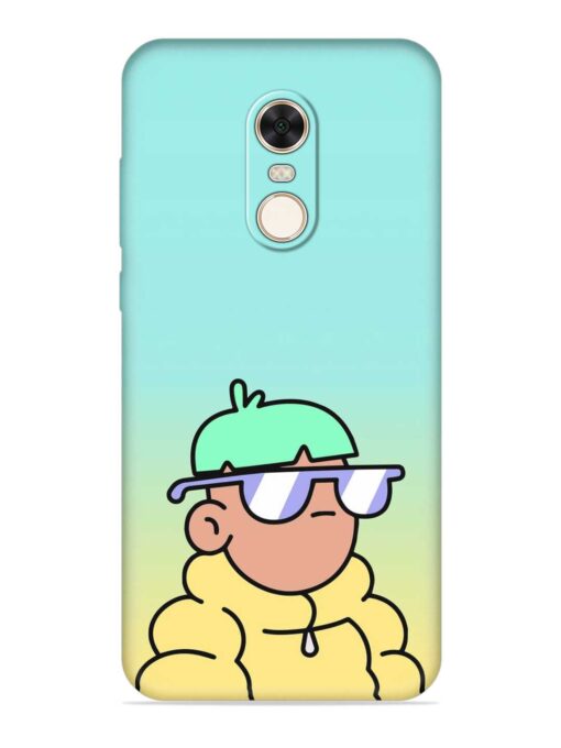 Doodles Cool Character Embossed Soft Silicone Case for Xiaomi Redmi Note 5 Zapvi