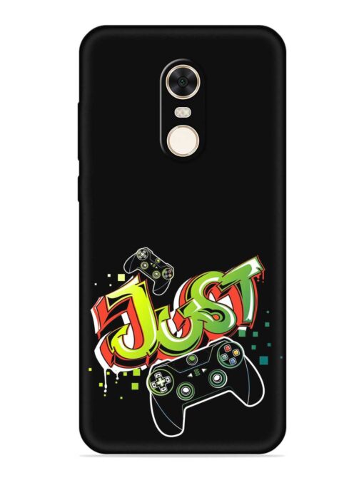 Graffiti Gamepad Illustration Embossed Soft Silicone Case for Xiaomi Redmi Note 5