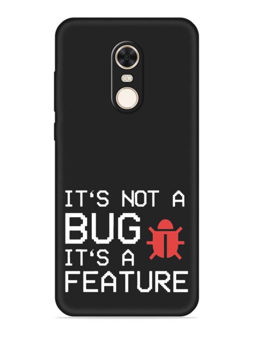 Not Bug Feature Embossed Soft Silicone Case for Xiaomi Redmi Note 5