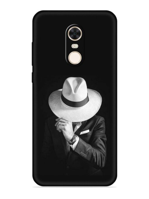 Men Under Hat Embossed Soft Silicone Case for Xiaomi Redmi Note 5 Zapvi