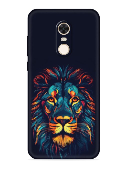 Colorful Lion Embossed Soft Silicone Case for Xiaomi Redmi Note 5 Zapvi