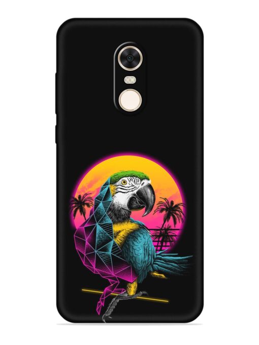 Rad Parrot Embossed Soft Silicone Case for Xiaomi Redmi Note 5 Zapvi