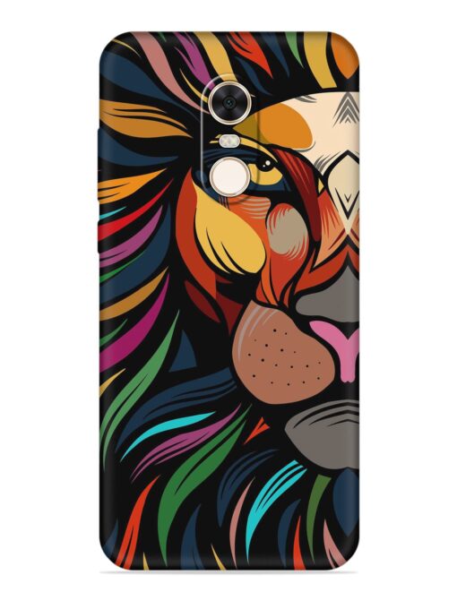 Trippy Lion Art Embossed Soft Silicone Case for Xiaomi Redmi Note 5 Zapvi