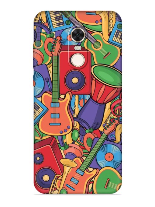 Colorful Music Art Embossed Soft Silicone Case for Xiaomi Redmi Note 5 Zapvi