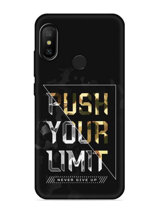 Push Your Limits Embossed Soft Silicone Case for Xiaomi Redmi Note 6 Pro Zapvi