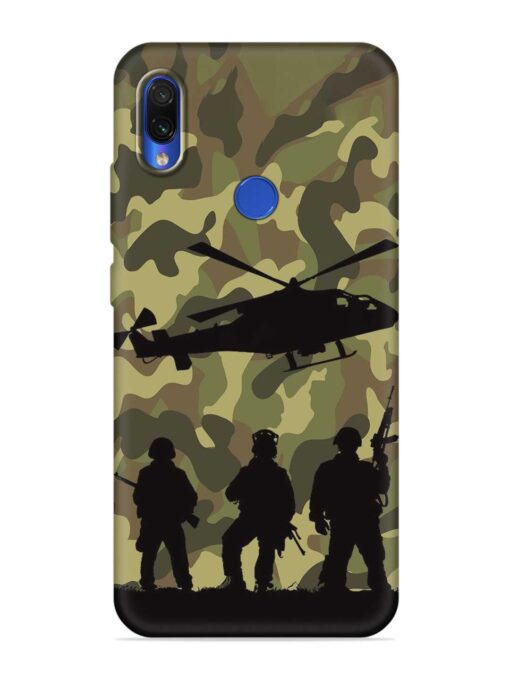 Army Heros Embossed Soft Silicone Case for Xiaomi Redmi Note 7