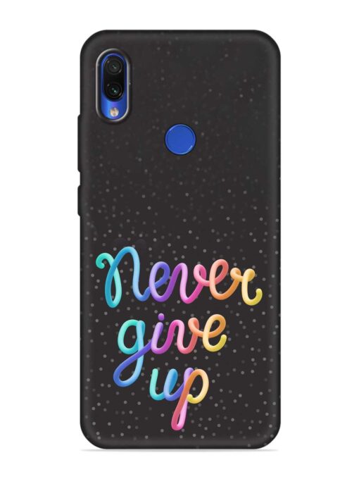 Colorful Stylized Rainbow Embossed Soft Silicone Case for Xiaomi Redmi Note 7