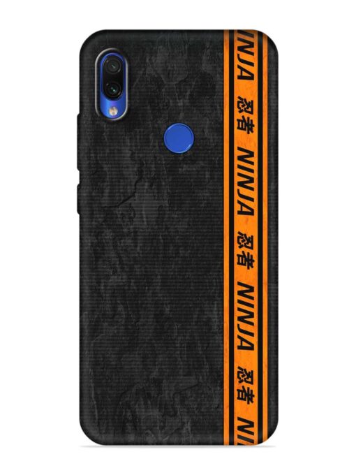 Ninja Srtips Embossed Soft Silicone Case for Xiaomi Redmi Note 7 Zapvi