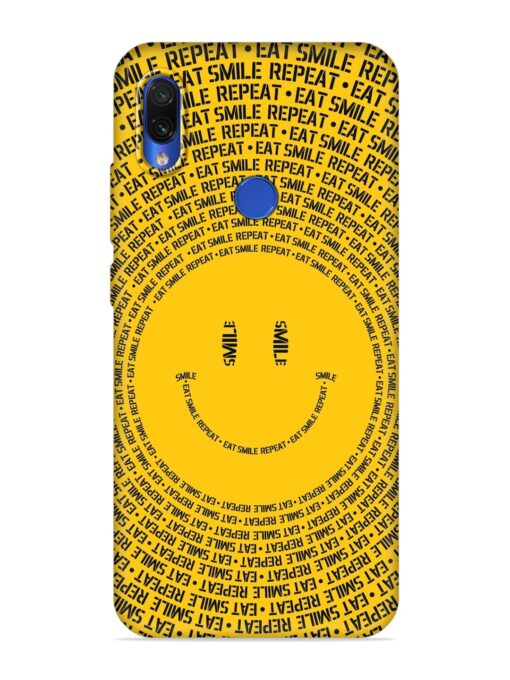 Smiley Embossed Soft Silicone Case for Xiaomi Redmi Note 7 Zapvi