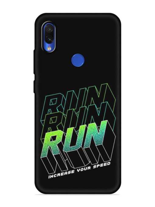 Run Embossed Soft Silicone Case for Xiaomi Redmi Note 7 Zapvi