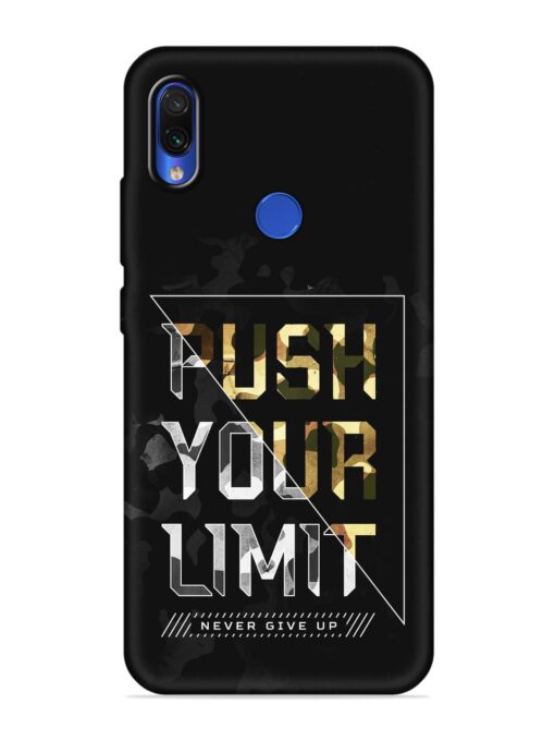 Push Your Limits Embossed Soft Silicone Case for Xiaomi Redmi Note 7 Pro Zapvi