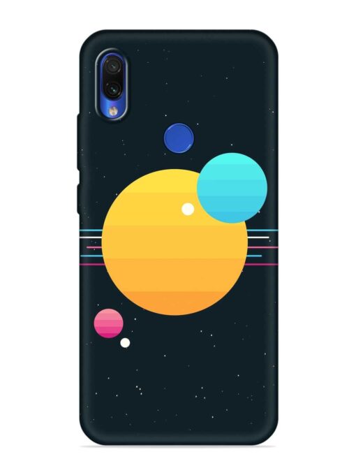 Round Vector Art Embossed Soft Silicone Case for Xiaomi Redmi Note 7 Pro Zapvi