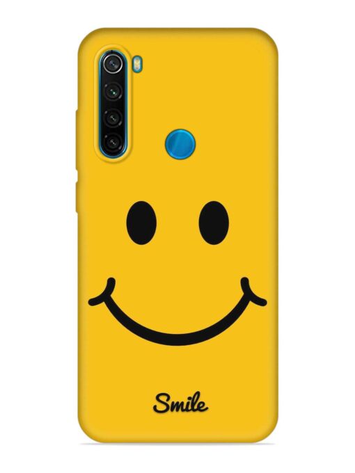 Yellow Smiley Embossed Soft Silicone Case for Xiaomi Redmi Note 8 Zapvi