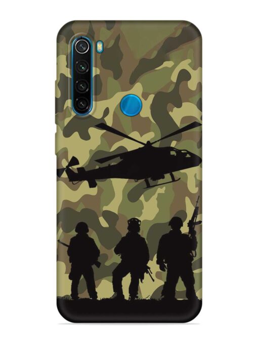 Army Heros Embossed Soft Silicone Case for Xiaomi Redmi Note 8 Zapvi