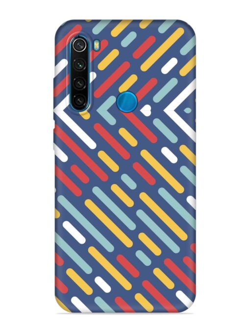 Colored Lines Embossed Soft Silicone Case for Xiaomi Redmi Note 8