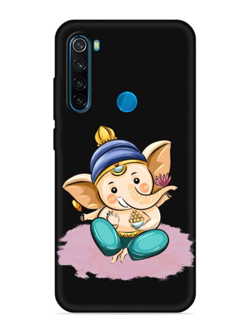 Bal Ganesh Vector Art Embossed Soft Silicone Case for Xiaomi Redmi Note 8 Zapvi