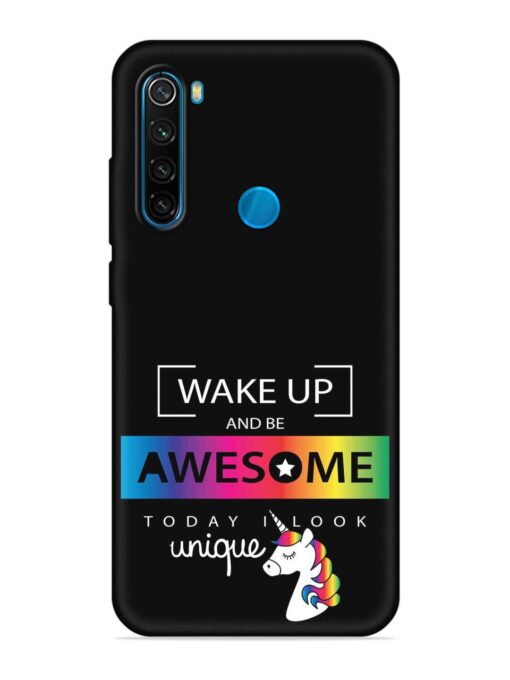 Inspirational Quote Unicorn Embossed Soft Silicone Case for Xiaomi Redmi Note 8